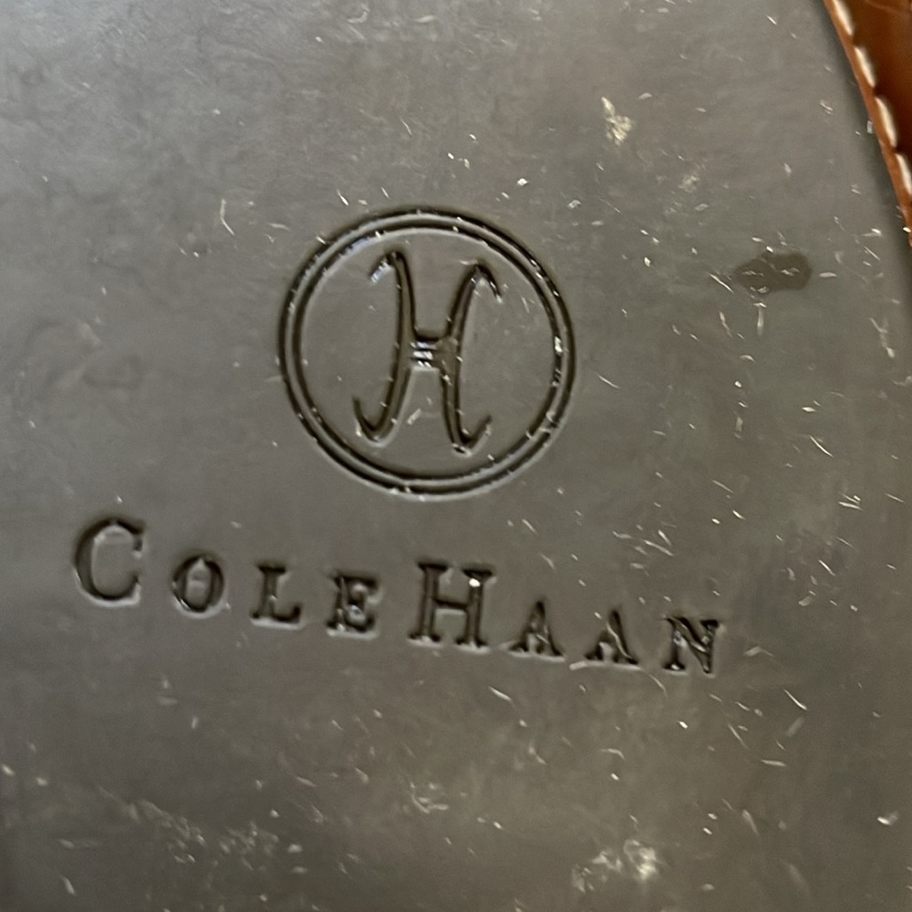 Cole Haan wedge slide :denim and leather - Picture 5 of 6